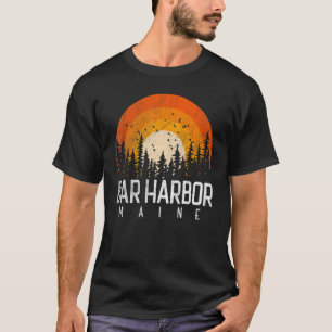 T-shirt Bar Harbor Maine ME Retro Vintage les années 70 80
