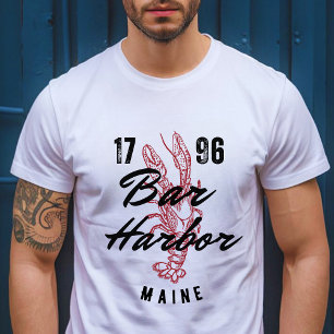 T-shirt Bar Harbour Maine Lobster Classic