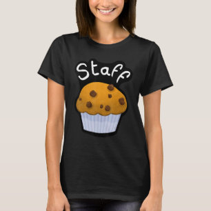 T-shirt Bar Personnel Croissant pour café et boulangerie m