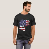T-shirt Bar rayé américain (Devant entier)
