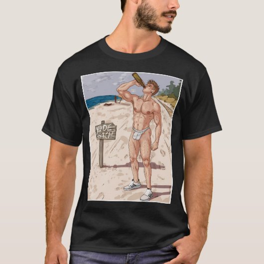 T-shirt Bara Beach Hunk 2 (Devant)