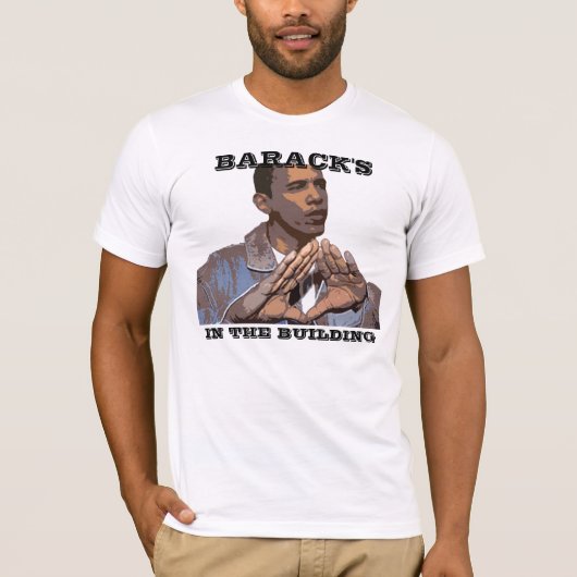 T-SHIRT BARACK DANS LE BÂTIMENT (Devant)