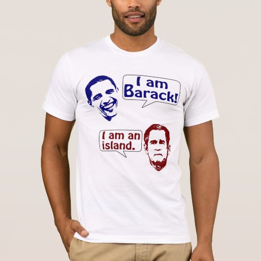 T-shirt Barack et la chemise d'île (Devant)