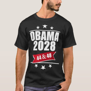 T-shirt Barack Obama 2028 Président Drapeau Américain Pro