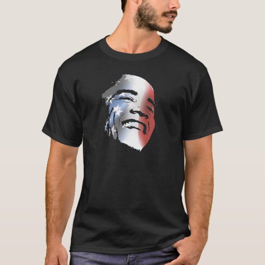 T-shirt Barack Obama font face (Devant)