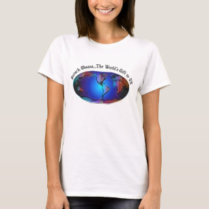 T-shirt Barack Obama, le cadeau du monde vers les USA -