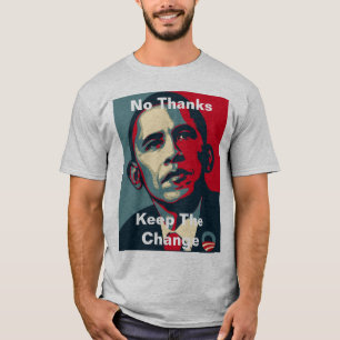 T-shirt Barack Obama : Merci ne garde pas le changement