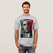T-shirt Barack Obama : Merci ne garde pas le changement (Devant entier)
