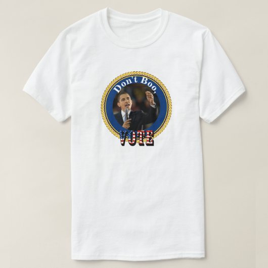 T-shirt Barack Obama...N'abandonne pas, VOTE (Design devant)