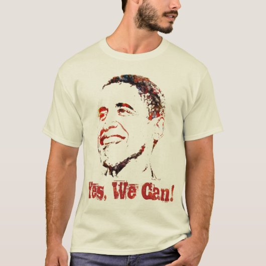 T-shirt Barack Obama - oui nous pouvons ! (Devant)