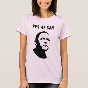 T-shirt Barack Obama OUI NOUS POUVONS (Les deux côtés)