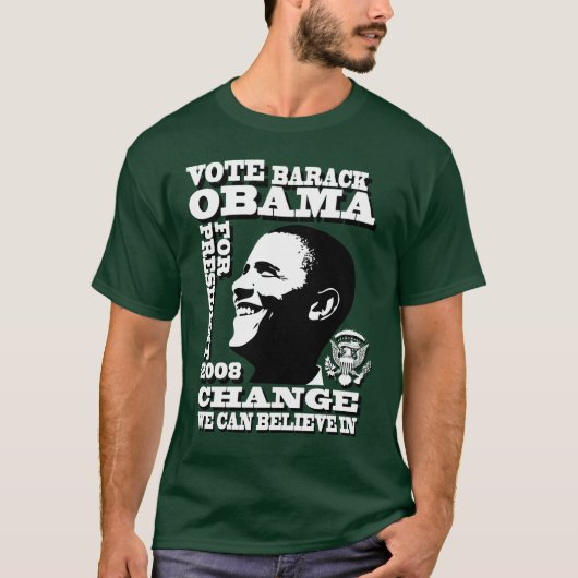 T-shirt Barack Obama pour le président (Devant)
