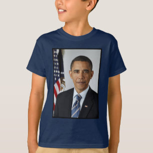 T-shirt Barack Obama Président américain Portrait de la Ma