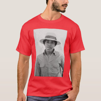 T-shirt Barack Obama Retro Vintage Young Obama Smoking in