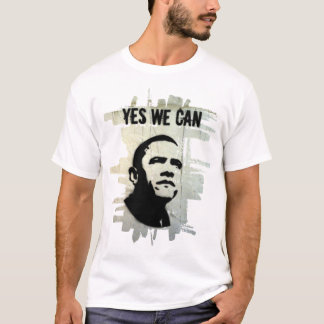 T-shirt Barack Obama. Stencil.bckgrnd.cncrt