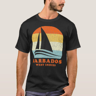 T-shirt Barbade Antilles Voilier Vintage Voilier Vaca