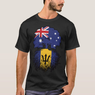 T-shirt Barbade Barbadien Australie Australie racine d'arb