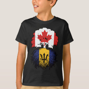 T-shirt Barbade Barbadien Canadian Canada Tree Roots Drape