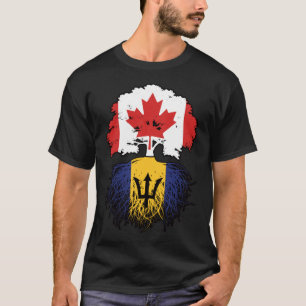T-shirt Barbade Barbadien Canadian Canada Tree Roots Drape