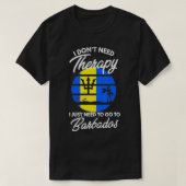 T-shirt Barbade Drapeau I Vacances Barbade (Design devant)