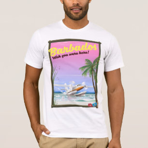T-shirt Barbade - vous êtes ici souhait!