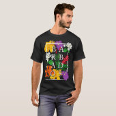 T-shirt Barbados Bajan Wildflower Pride Floral  (Devant entier)