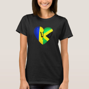 T-shirt Barbados Jamaïque Drapeau Bajan Jamaican Pride Her