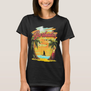 T-shirt Barbados Pride Surf Barbadian Tropical Vacances