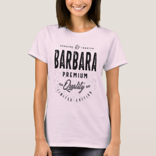 T-shirt Barbara Nom personnalisé Cadeau Anniversaire