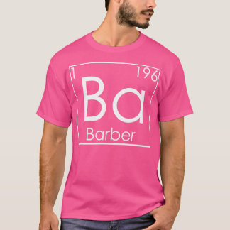 T-shirt Barbe à cheveux éléments périodiques Barbiers