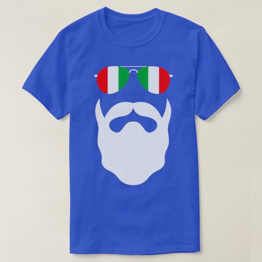 T-shirt Barbe complète Italia pour barbes et barbiers 2 (Design devant)