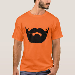 T-shirt Barbe et moustache