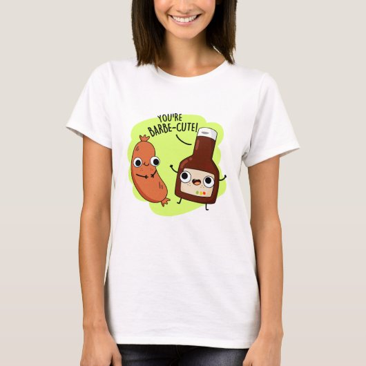 T-shirt Barbe-mignon Funny Barbecue Pun (Devant)