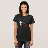 T-shirt Barbe noire Jolly roger Drapeau Pirate Squelette H (Devant entier)