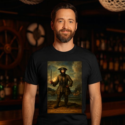 T-shirt Barbe noire le pirate