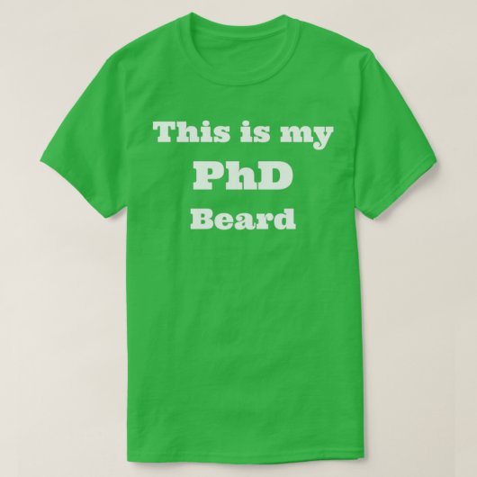 T-shirt barbe PHD noire (Design devant)