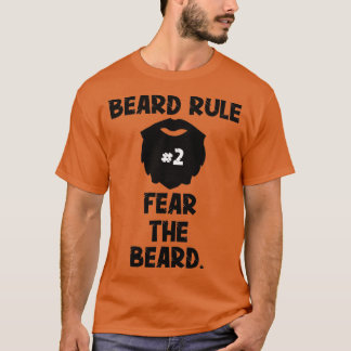 T-shirt Barbe Règle 2 Peur La Barbe Drôle Drôle Cadeau