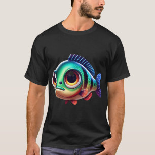 T-shirt Barbeau Paon Adorable Poisson