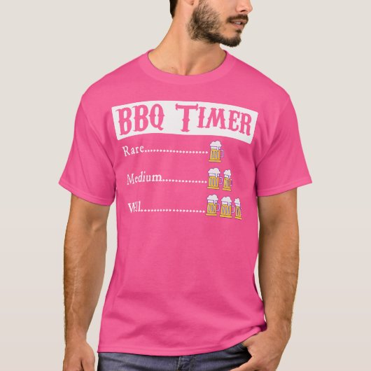 T-shirt Barbecue Bbq Timer (Devant)