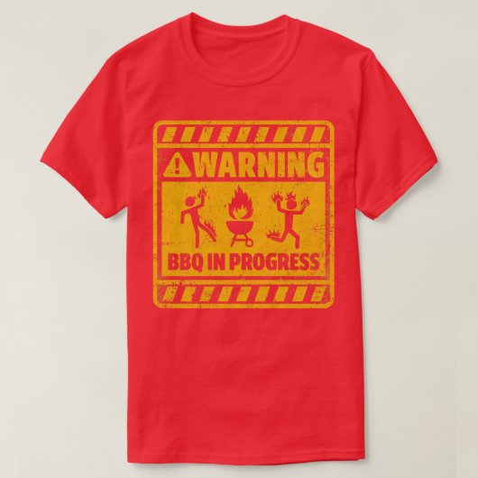 T-shirt Barbecue en cours (Design devant)
