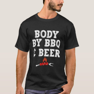 T-shirt Barbecue Grill Viande Corps Grillant Par Barbecue