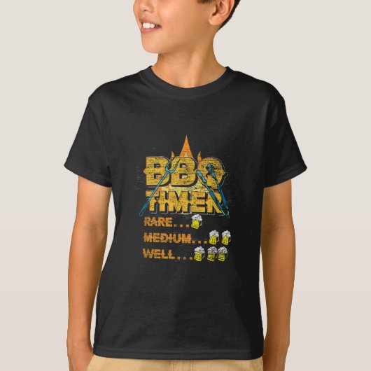 T-shirt Barbecue Grillmaster Bière Griller ivre Viande Ste (Devant)