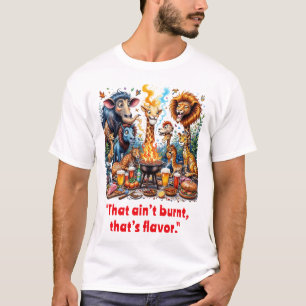 T-shirt Barbecue Lion Giraffe Elephant Tiger Safari animal