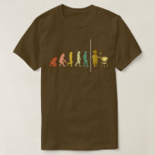T-shirt Barbecue Retro Evolution BBQ (Design devant)