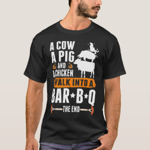 T-shirt Barbecue Sarcastique Humour Viande Louvain Grillat