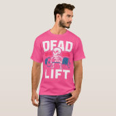 T-shirt Barbell Bones Skeleton'S Lift Challenge (Devant entier)