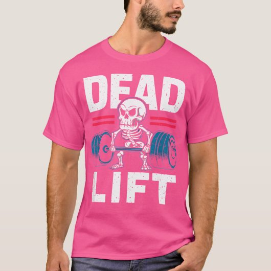 T-shirt Barbell Bones Skeleton'S Lift Challenge (Devant)