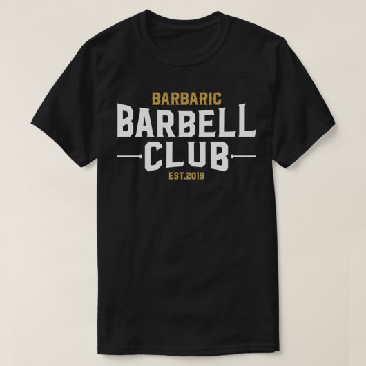 T-shirt Barbell Club (Design devant)