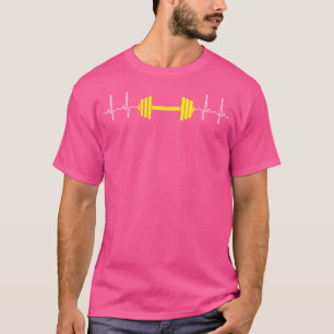 T-shirt Barbell Poids Heartbeat Bodybuilding Poids