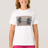 T-shirt Barbell Weightlifting Gym Fitness Lover (Devant)
